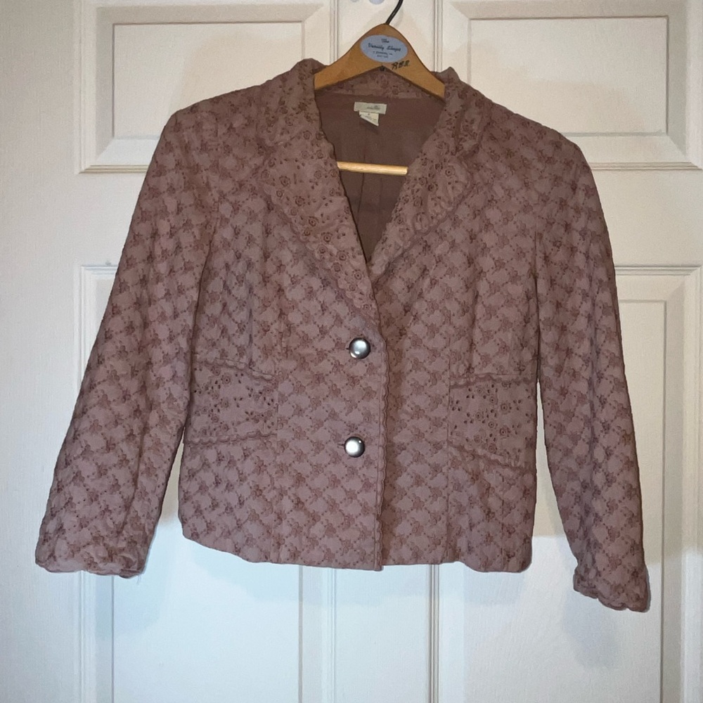Odille Blush Lace Blazer